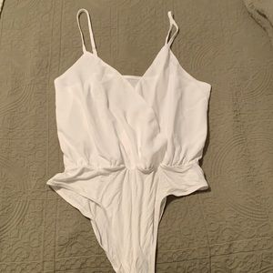 SHEIN bodysuit, white, size L